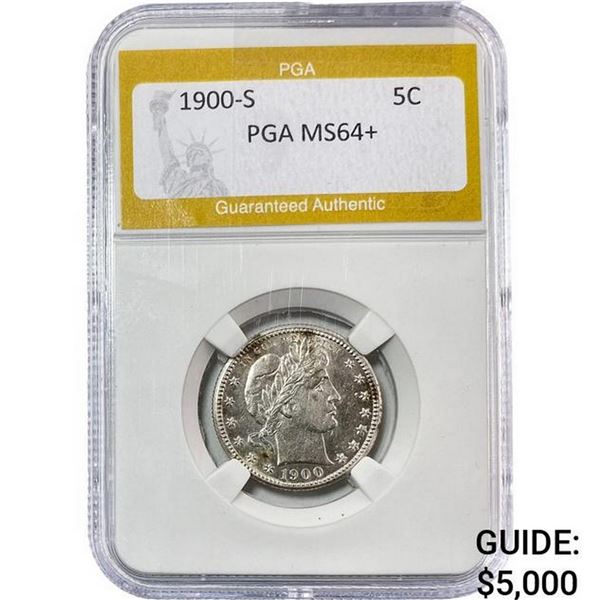 1900-S Barber Quarter PGA MS64+