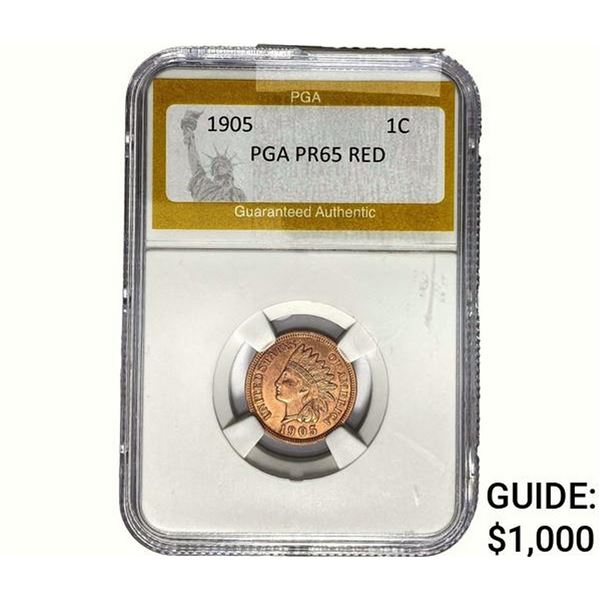 1905 Indian Head Cent PGA PR65 Red