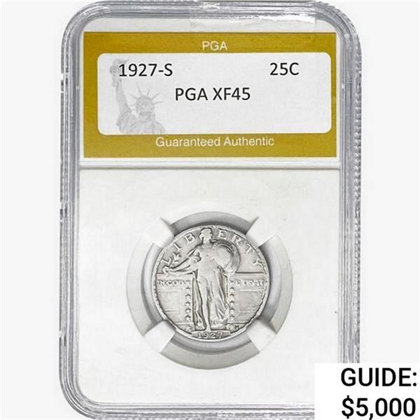 1927-S Standing Liberty Quarter PGA XF45