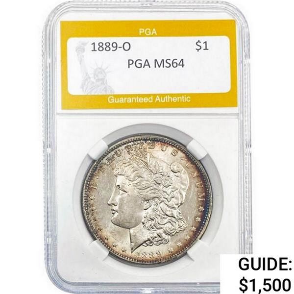 1889-O Morgan Silver Dollar PGA MS64