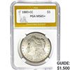 Image 1 : 1883-CC Morgan Silver Dollar PGA MS65+