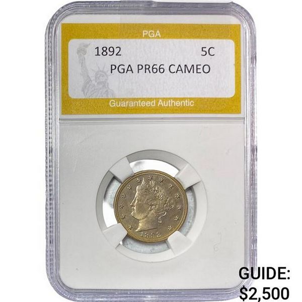 1892 Liberty Victory Nickel PGA PR66 Cameo
