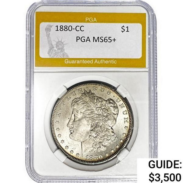 1880-CC Morgan Silver Dollar PGA MS65+