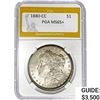 Image 1 : 1880-CC Morgan Silver Dollar PGA MS65+
