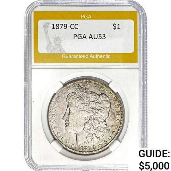 1879-CC Morgan Silver Dollar PGA AU53