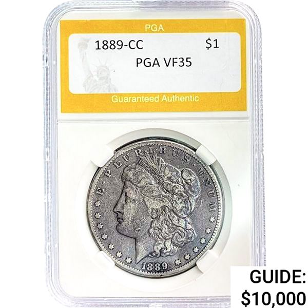 1889-CC Morgan Silver Dollar PGA VF35