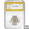 Image 1 : 1872 Shield Nickel PGA MS66+