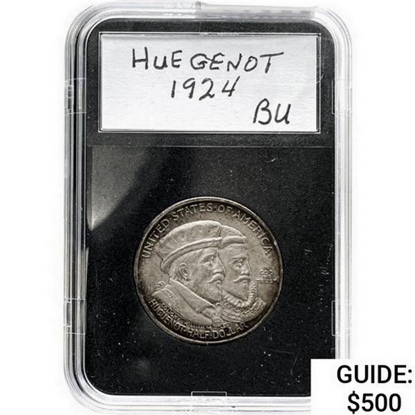 1924 Huguenot Half Dollar GSA BU  UNC