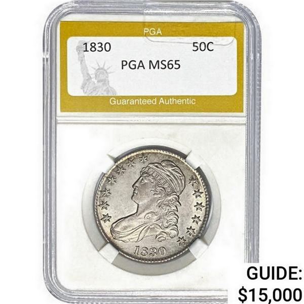1830 Capped Bust Half Dollar PGA MS65