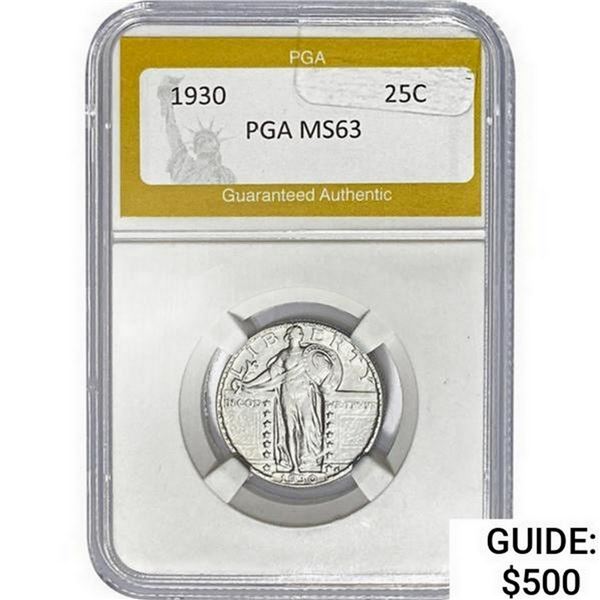 1930 Standing Liberty Quarter PGA MS63
