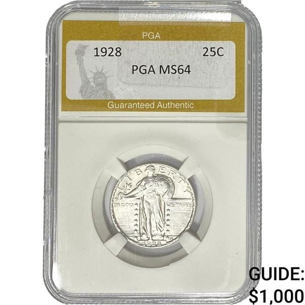 1928 Standing Liberty Quarter PGA MS64