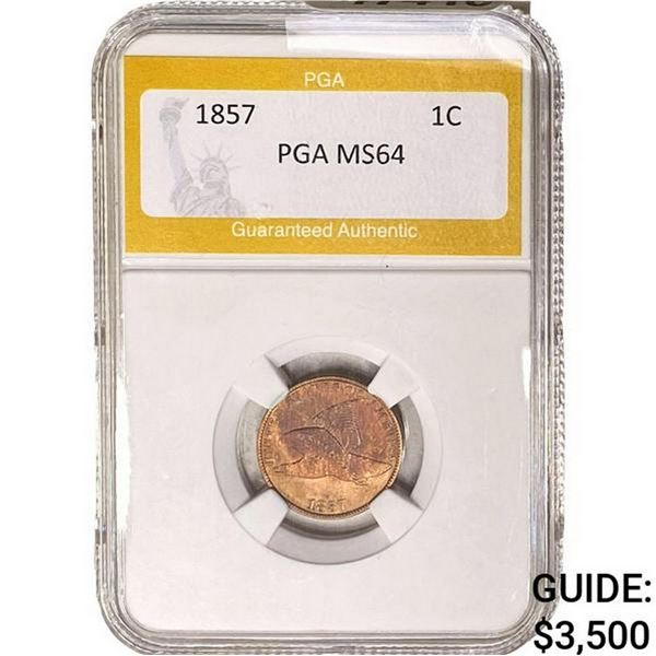 1857 Flying Eagle Cent PGA MS64