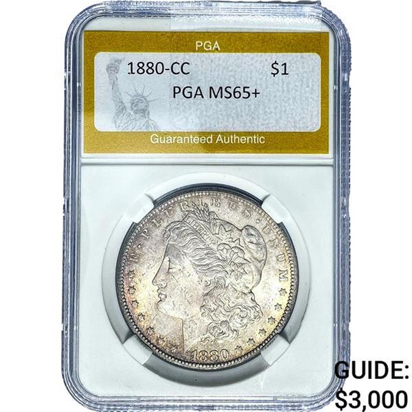 1880-CC Morgan Silver Dollar PGA MS65+