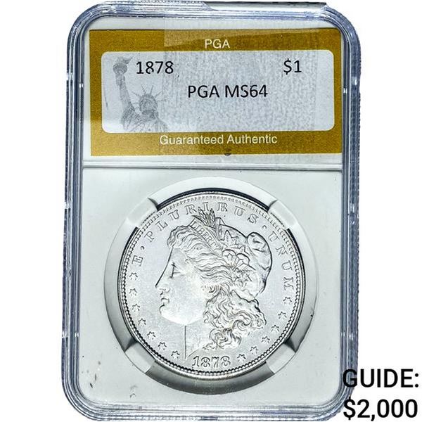 1878 Morgan Silver Dollar PGA MS64