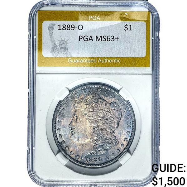 1889-O Morgan Silver Dollar PGA MS63+