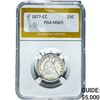 Image 1 : 1877-CC Seated Liberty Quarter PGA MS65