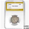 Image 1 : 1894 Barber Quarter PGA MS64
