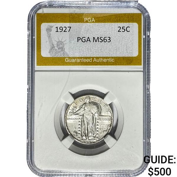 1927 Standing Liberty Quarter PGA MS63