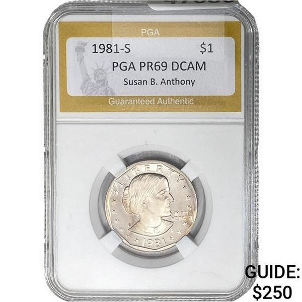 1981-S Susan B. Anthony Silver Dollar PGA PR69 DCAM