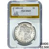 1891-CC Morgan Silver Dollar PGA MS63