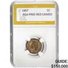 Image 1 : 1867 Indian Head Cent PGA PR65 RED CAMEO