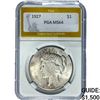 Image 1 : 1927 Silver Peace Dollar PGA MS64