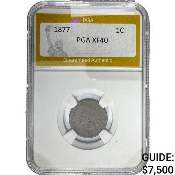 1877 Indian Head Cent PGA XF40