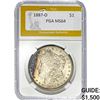 1887-O Morgan Silver Dollar PGA MS64