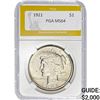 Image 1 : 1921 Silver Peace Dollar PGA MS64