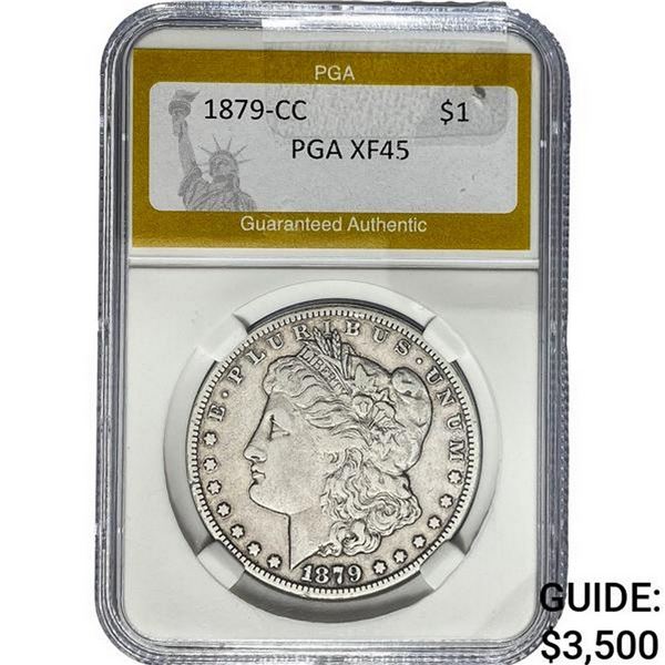 1879-CC Morgan Silver Dollar PGA XF45
