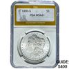 1890-S Morgan Silver Dollar PGA MS62+