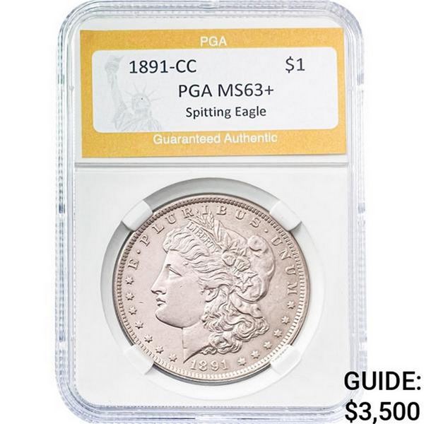 1891-CC Morgan Silver Dollar PGA MS64+