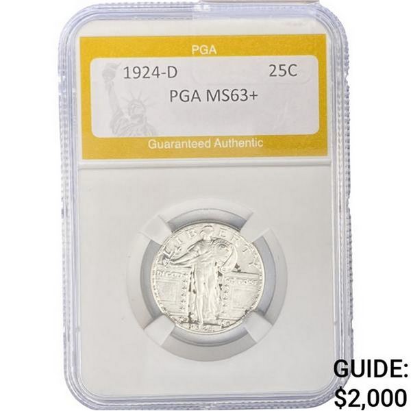 1924-D Standing Liberty Quarter PGA MS63+