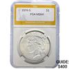 1926-S Silver Peace Dollar PGA MS64