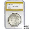 Image 1 : 1883-CC Morgan Silver Dollar PGA MS64