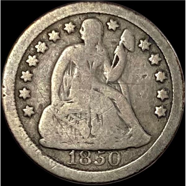 1850-O Seated Liberty Dime NICELY CIRCULATED
