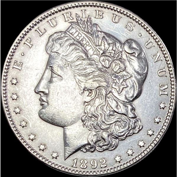 1892 Silver Morgan Dollar CLOSELY UNCIRCULATED