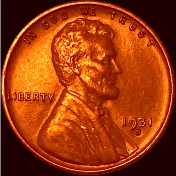 1931-S Lincoln Wheat Cent CHOICE AU