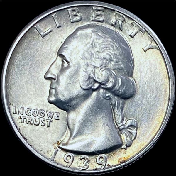 1939-D Silver Washington Quarter CHOICE AU
