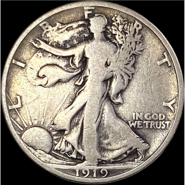 1919-D Walking Liberty Half Dollar NICELY CIRC