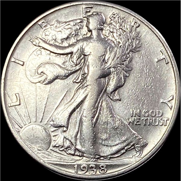 1938-D Walking Liberty Half Dollar LIGHTLY CIRCULATED