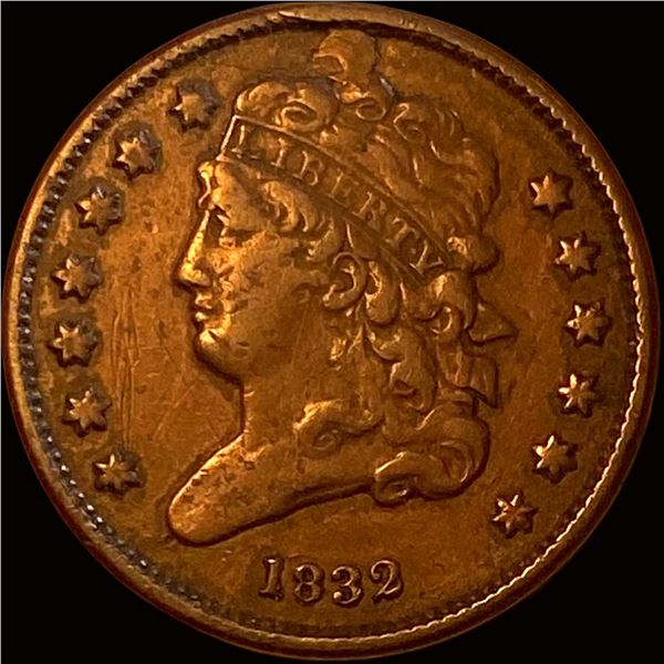 1832 Classic Head Half Cent LIGHTLY CIRCULATED