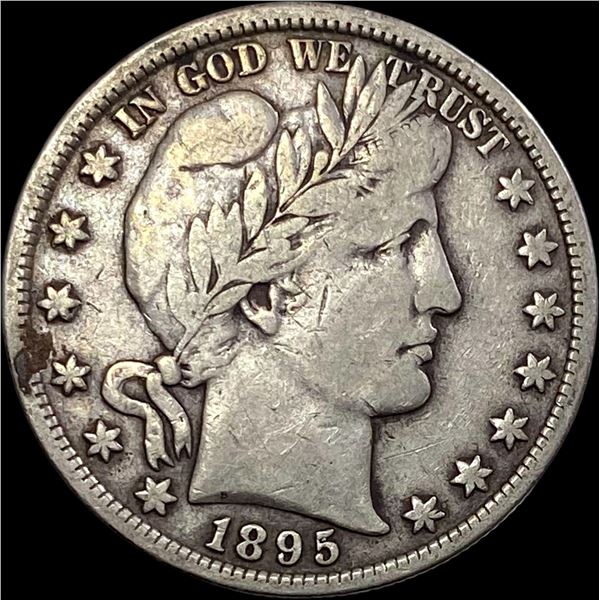 1895 Barber Half Dollar LIGHTLY CIRCULATED