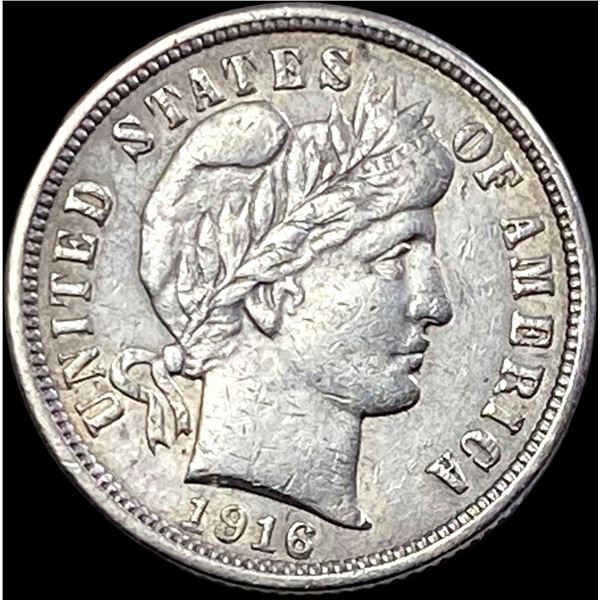 1916 Silver Barber Dime CLOSELY UNCIRCULATED