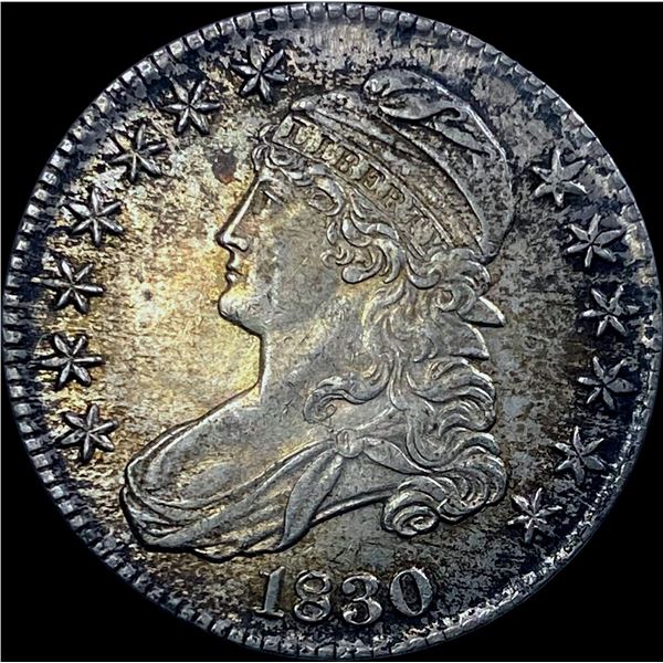 1830 Capped Bust Half Dollar CHOICE AU
