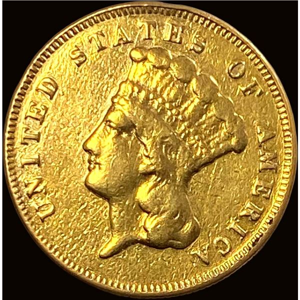 1874 Gold $3 Indian Princess Head HIGH GRADE