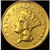Image 1 : 1874 Gold $3 Indian Princess Head HIGH GRADE