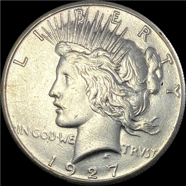 1927 Silver Peace Dollar CLOSELY UNCIRCULATED