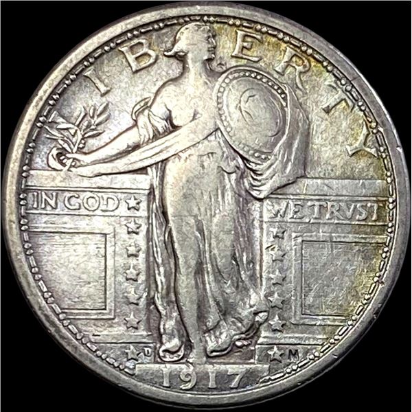 1917-D Type 1 Standing Liberty Quarter LIGHT CIRC