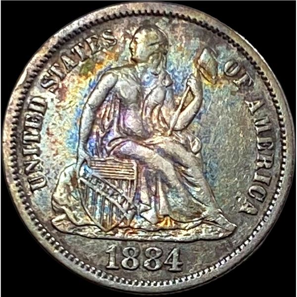 1884-S Seated Liberty Dime NEARLY UNCIRCULATED